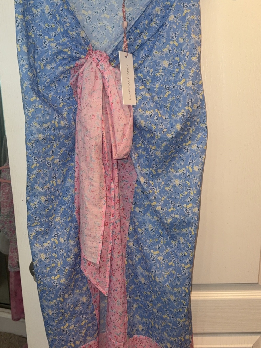 LoveShackFancy Bathing Suit Coverup Windsor Petal Print Mix NWT One Size